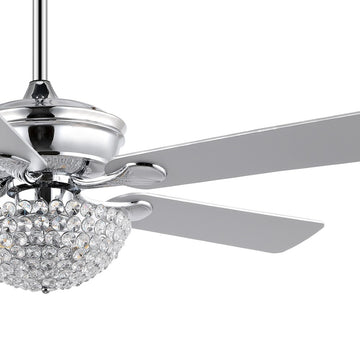 Cammy 52" Traditional Transitional Iron LED CEILING FAN - JONATHAN Y